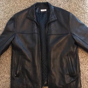 Barney’s New York leather coat